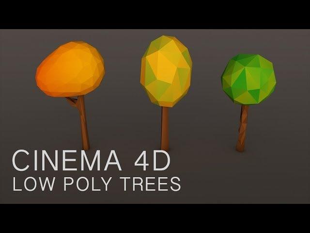 Cinema 4D Tutorial: Low Poly Trees