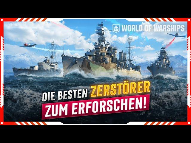 Die BESTEN ZERSTÖRER-LINIEN zum ERFORSCHEN in WORLD OF WARSHIPS in 2024!