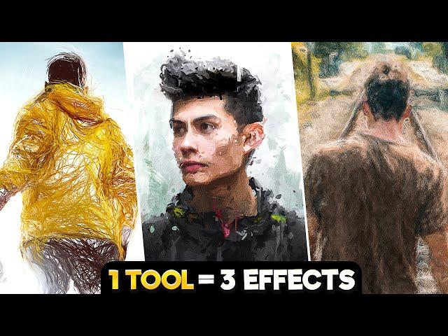 3 Digital Painting Effects With ONE TOOL in Photoshop! (EASY)