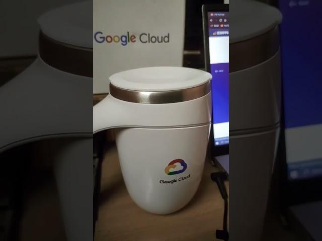 white Travel Mug The Arcade Swags 2022 #learntoearnchallenge #gcp #google #googlecloud #qwiklabs