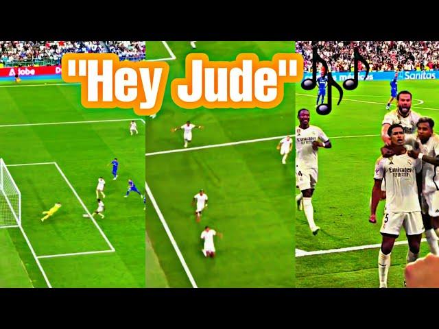 Real Madrid fans Singing "Hey Jude" after Jude Bellingham last Munite Winner Vs Getafe