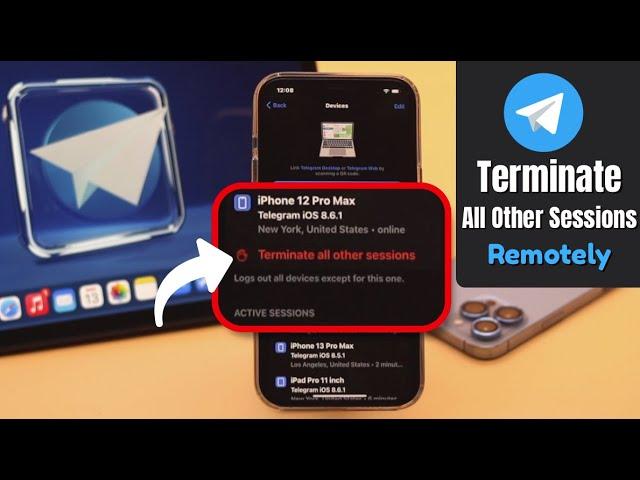 Log Out Telegram Remotely from All Devices At Once [2022] | Sign Out of Telegram App on iPhone
