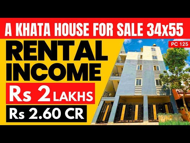 HOUSE for SALE in BANGALORE 34x55 |Rental Income Property in Bangalore 16UnitsIndependent house