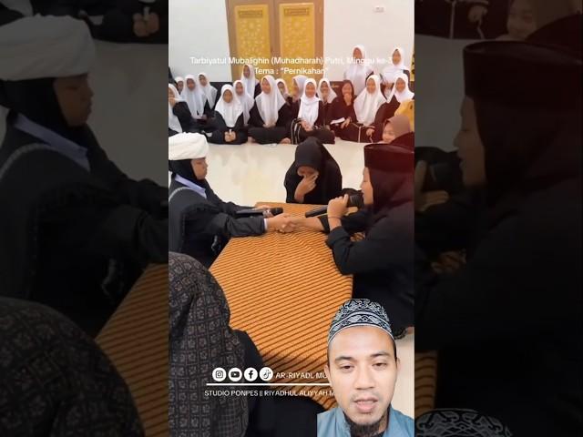 Pernikahan sesama sntri Putri Astaghfirullah #shortsvideo #santriindonesia #pondokpesantren