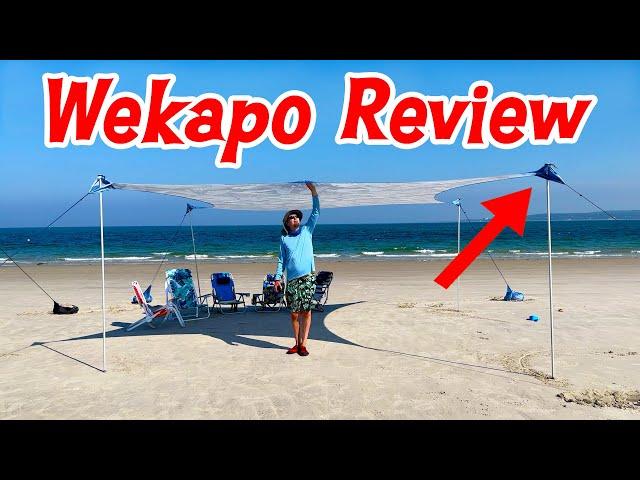 Setting Up and Reviewing (the Unique) WEKAPO Beach Tent