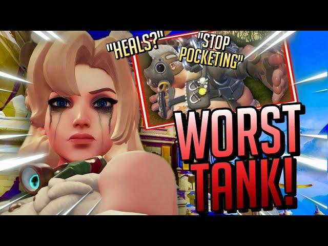 The Most Delusional and Toxic Tank Ever: Mercy Gameplay - Overwatch 2