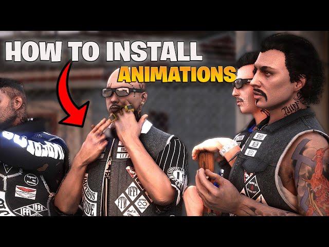 How to install Custom Animations EASY  [Add-On] (GTA 5 MODS) 2025