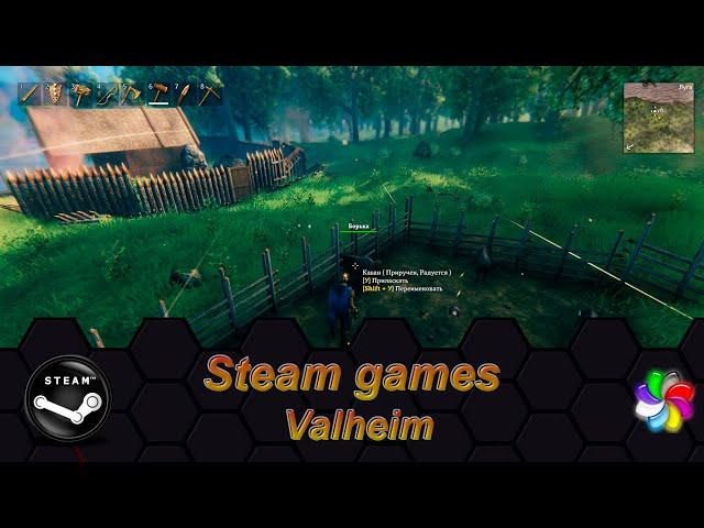 Valheim #8 - Обустройство дома, приручение кабанов, морковь и качественное дерево