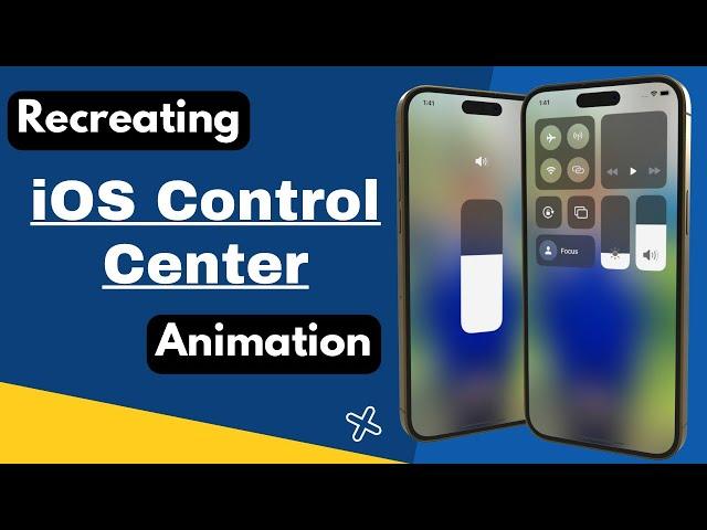 iOS Control Center Volume Control Slider Animation Using SwiftUI | Hero Animation | Xcode 14