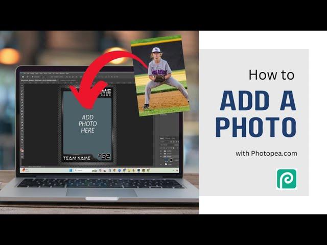 How to add an IMAGE to the template with Photopea