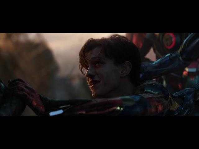 SpiderMan cry when Iron Man is dying - death scene Avengers: Endgame (2019) || 蜘蛛侠哭当钢铁人将要死去 终局之战2019