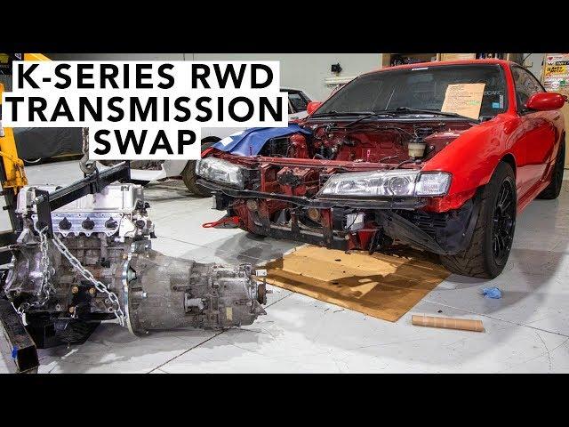 How To Install A BMW Trans On A Honda K24 K20 RWD - Honda K-Swap 240SX