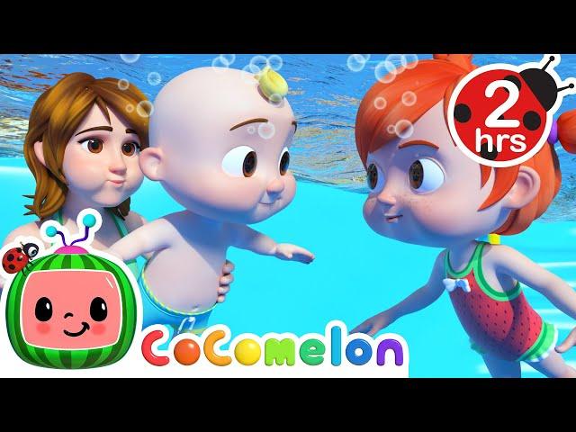 ‍️ Swimming Song KARAOKE! ‍️| 2 HOURS OF COCOMELON! | Sing Along With Me! | Moonbug Kids Songs