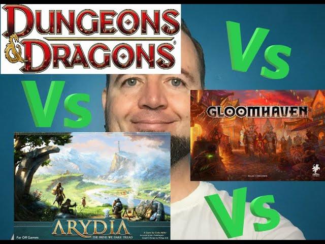 Josh Yaks about Arydia: The Paths We Dare Tread in comparison to D&D and Gloomhaven