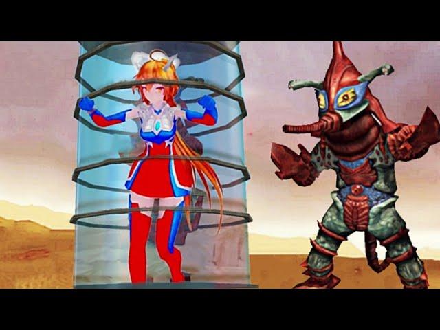 Ultraman Female vs Alien Hipporit Các Siêu nhân nữ tấn công trực tiếp vs Quái vật