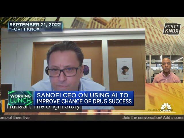 Sanofi CEO on using AI to support drug trials