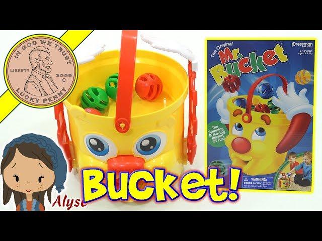 How To Play The Game Mr. Bucket Family Game - Spinning & Moving Bucket Fun! Pressman Games