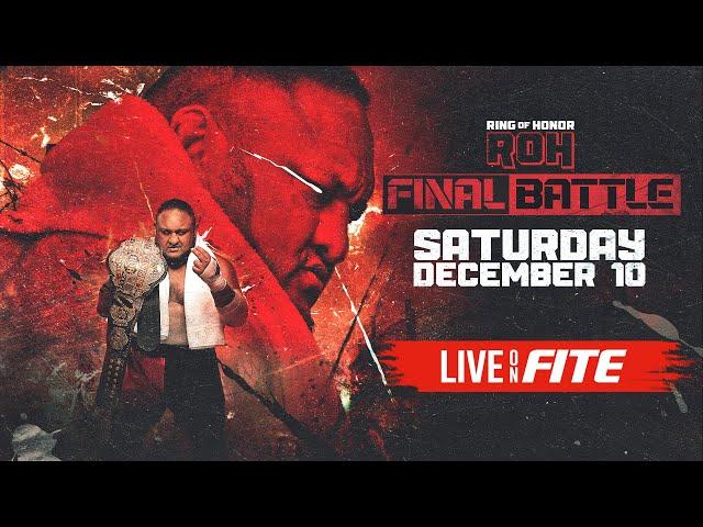 Live Dec. 10th - ROH: Final Battle 2022 on #FITE PPV outside the USA