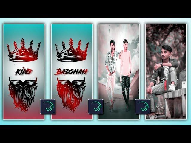 He Is The King No Badsha Status video Editing Alight Motion || Boys Attitude Status Editing 