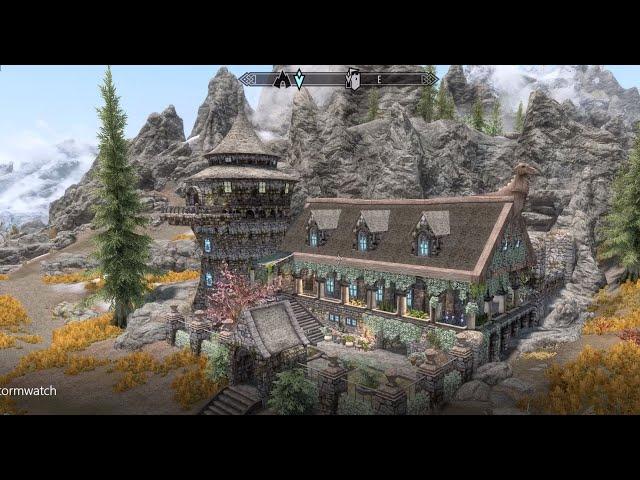 Stormwatch Castle - Skyrim Special Edition House Mod