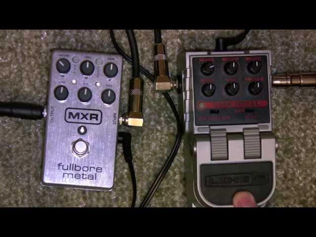 MXR Fullbore Metal Vs Line 6 Uber Metal Distortion Pedal Shootout