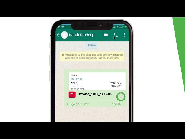 Send Invoices over WhatsApp with Quickbooks Online