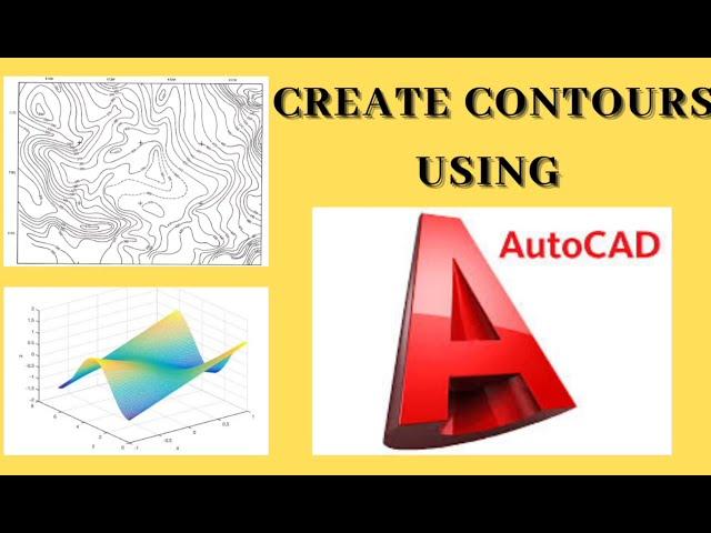 How to Plot Contours on AutoCAD | How to Import points, create contour lines with surface Civil 3D