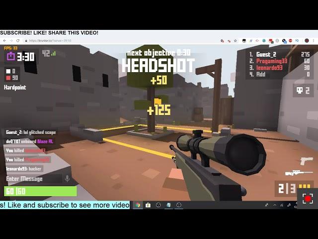 Krunker.io *HACK* SCOPE GLITCH! ALWAYS HAVE SNIPER SCOPE! 