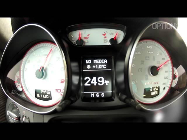 295 km/h with the new Audi R8 GT Spyder (Option Auto)