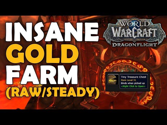 Farming For RAW GOLD & STEADY GOLD in Firelands WoW