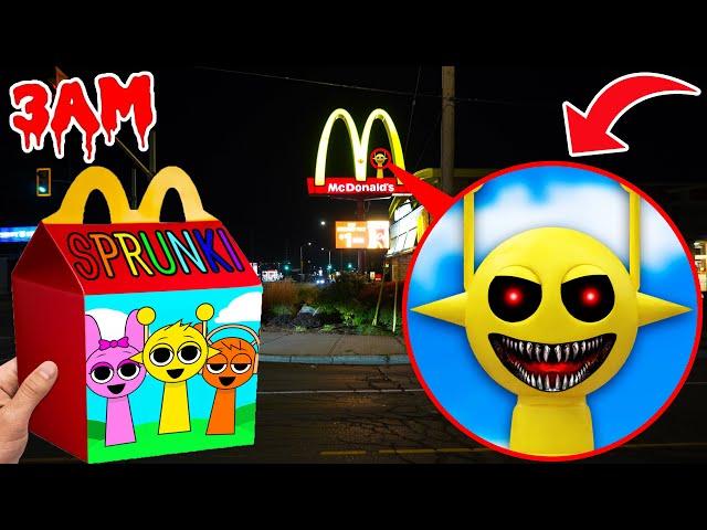 DO NOT ORDER INCREDIBOX SPRUNKI HAPPY MEAL AT 3AM!! (CURSED SPRUNKI TOYS)