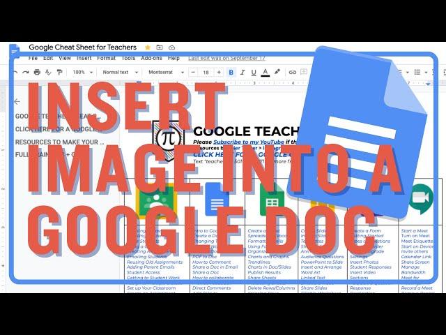 How to Insert Image Into Google Doc