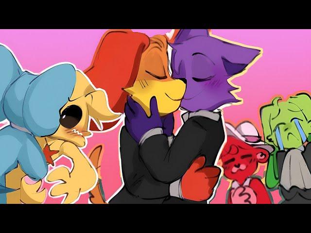 Catnap x Dogday Friends and Love Unite | Poppy Playtime Chapter 3 Comic Dub