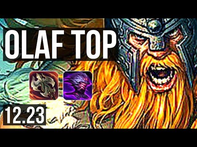 OLAF vs PANTHEON (TOP) | 7 solo kills, Rank 11 Olaf | KR Grandmaster | 12.23