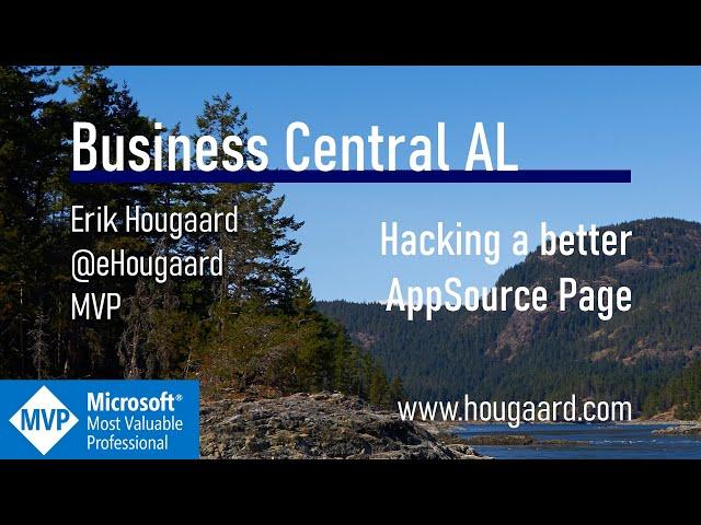 Hacking a better AppSource Page in Business Central