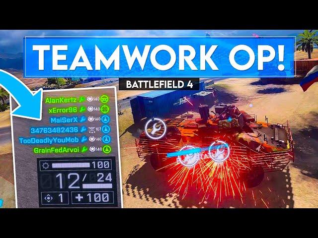 We ABUSED Teamwork in Battlefield 4! The Enemies DID NOT Like It...