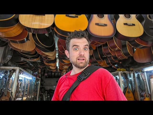 Shopping On Guitar Street In HCMC, Vietnam