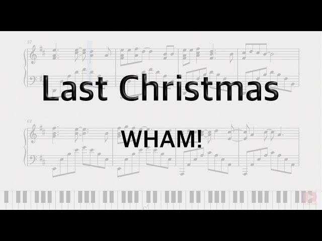 Last Christmas - Wham! piano tutorial (FREE SHEETS)