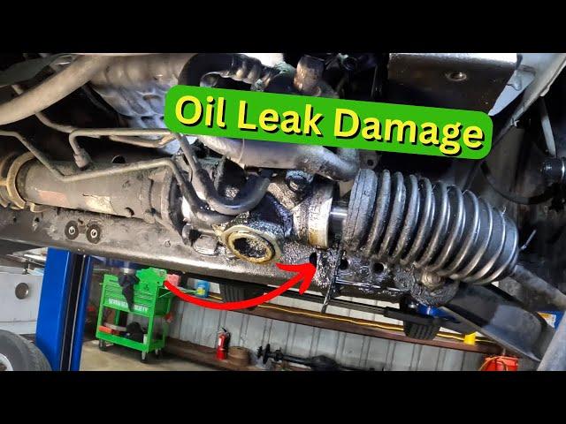 Years of Sludge! Seals Blown Out | Rack & Pinion Oil Leak #mechanic