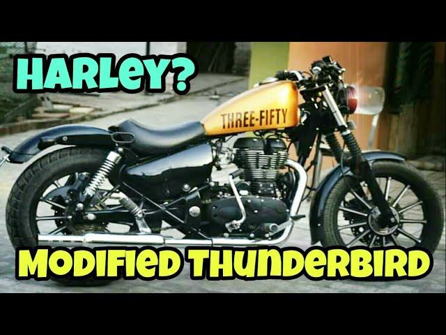 Modified Royal Enfield Thunderbird Into Harley Davidson 883 Lookalike By Grewal Customs