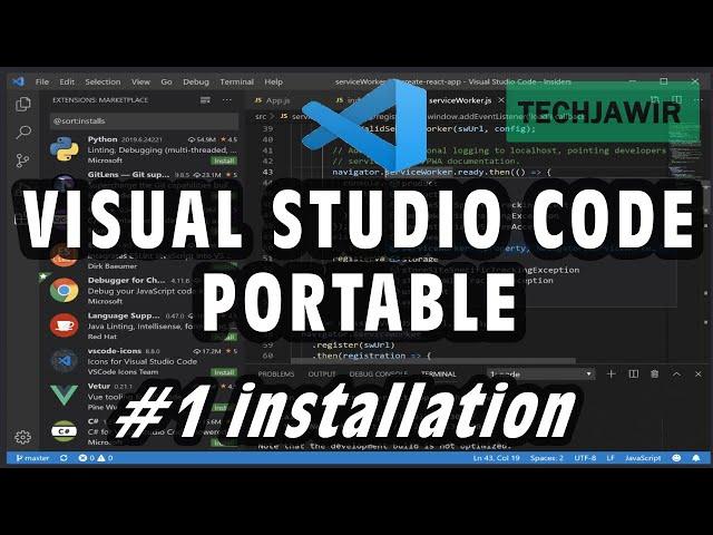 Cara Instal Visual Studio Code Portable Version 2020