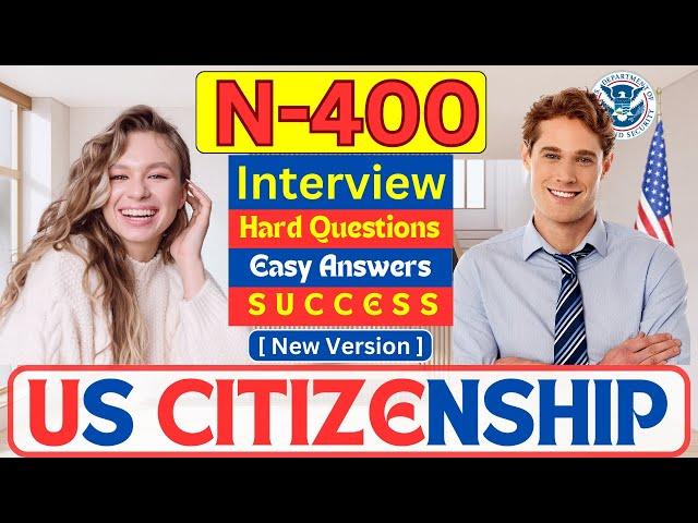 Practice US Citizenship Interview 2023 | N-400 Naturalization Test & Interview 2023 [Strict Officer]