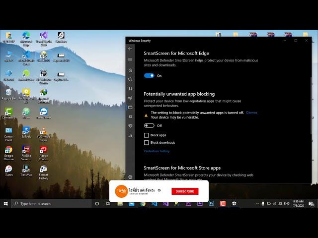 app & browser control potentially unwanted app found for windows 10