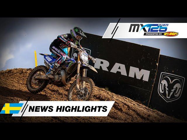 News Highlights | EMX125 Race 1 Presented by FMF Racing | MXGP of Sweden 2024 #MXGP