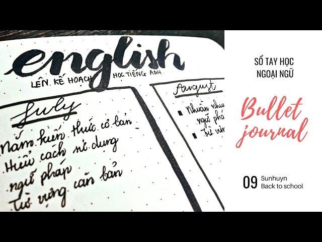 SỔ TAY GIÚP BẠN HỌC TỐT TIẾNG ANH  Bullet journal  Sunhuyn