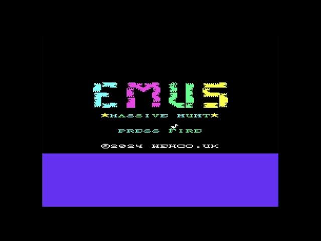 Emu's Massive Hunt - A new game for the Vic 20 with a full +35K memory expansion