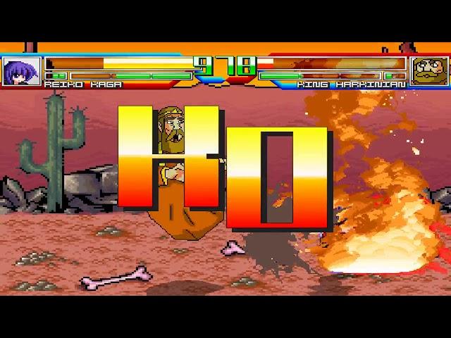 NICK54222 MUGEN: Reiko Haga (me) VS King Harkinian