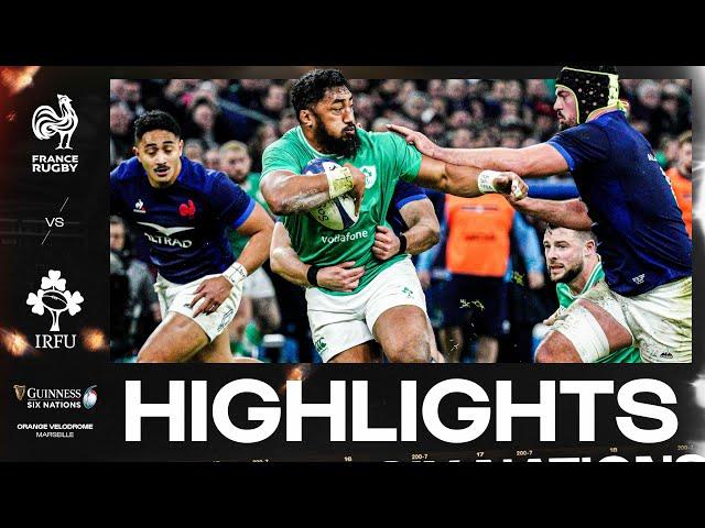 HIGHLIGHTS | FRANCE V IRELAND️ | 2024 GUINNESS MEN'S SIX NATIONS RUGBY