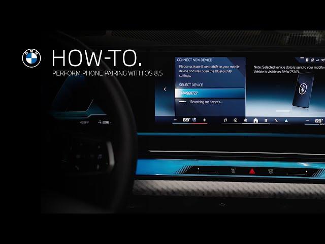 How To Perform Phone Pairing with OS 8.5 | BMW How-To