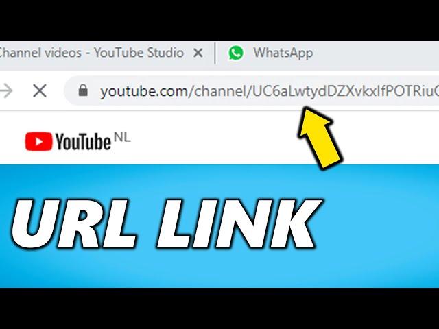 How to Find your YouTube Channel URL Link 2024